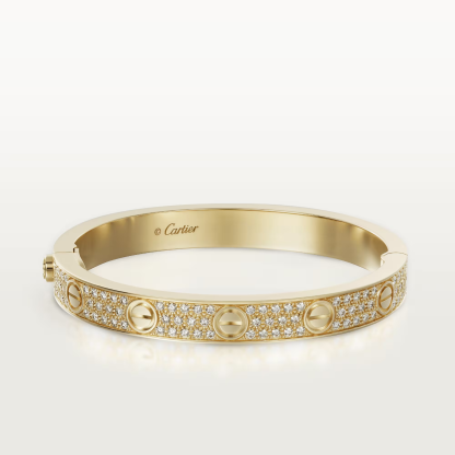 LOVE BRACELET, DIAMOND-PAVED