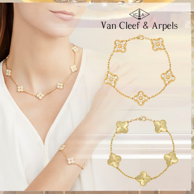 Yellow Gold Alhambra Jewelry Set & 5 Motifs