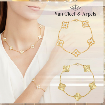 Yellow Gold Alhambra Jewelry Set & 5 Motifs