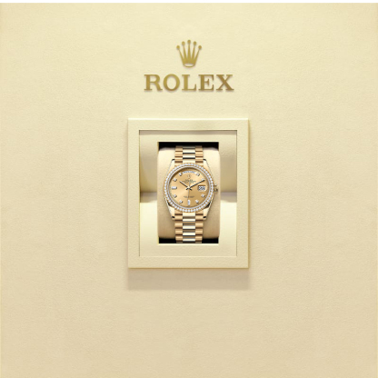 Rothtlex Day-Date 36 Oyster, 36 mm, yellow gold and diamonds Reference m128348rbr-0008