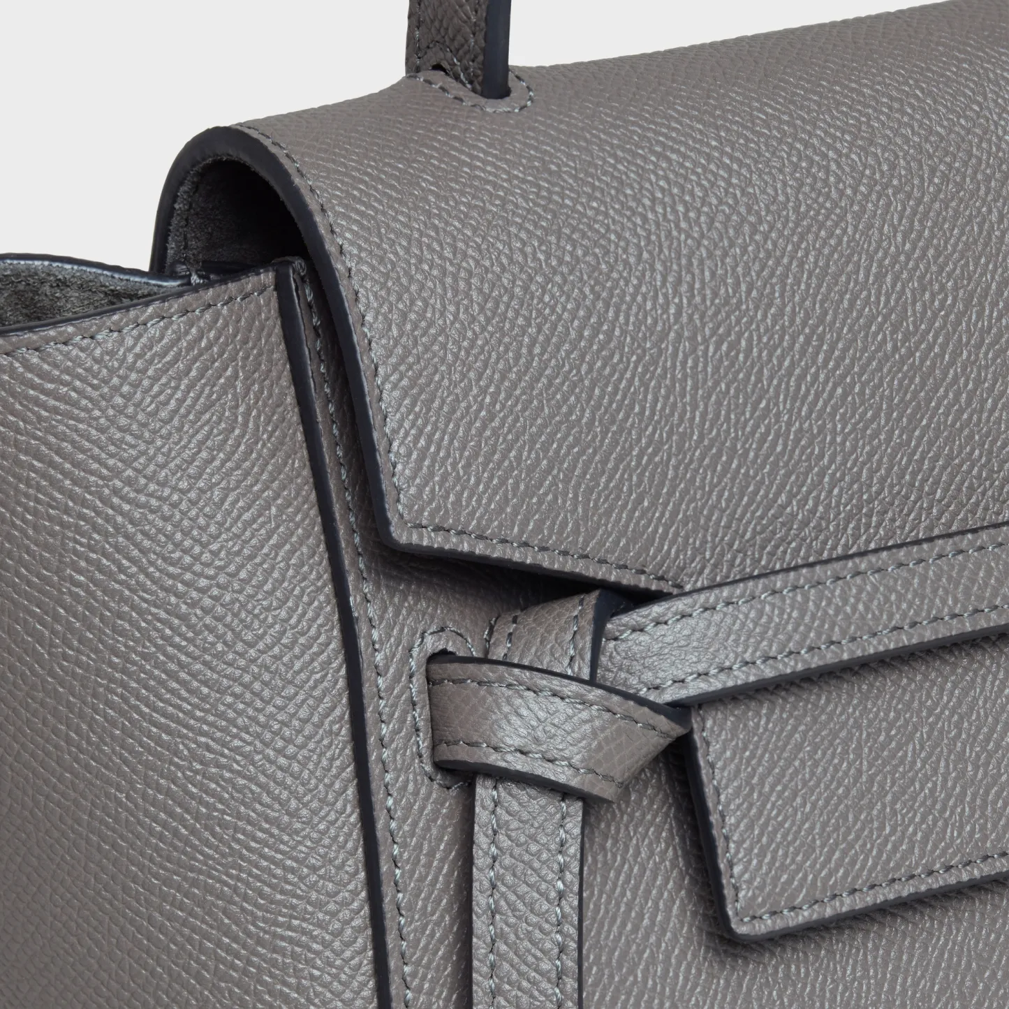 Nano Belt bag in grained calfskin