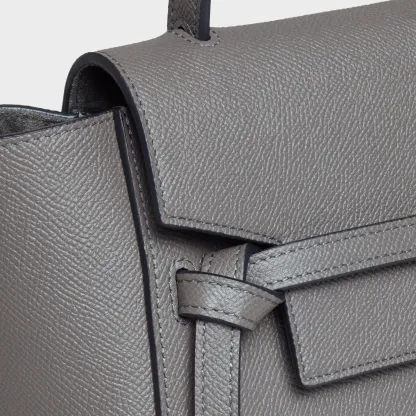 Nano Belt bag in grained calfskin