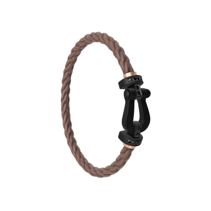 FORCE 10 BRACELET BLACK TITANIUM AND BLACK DIAMONDS LARGE MODEL