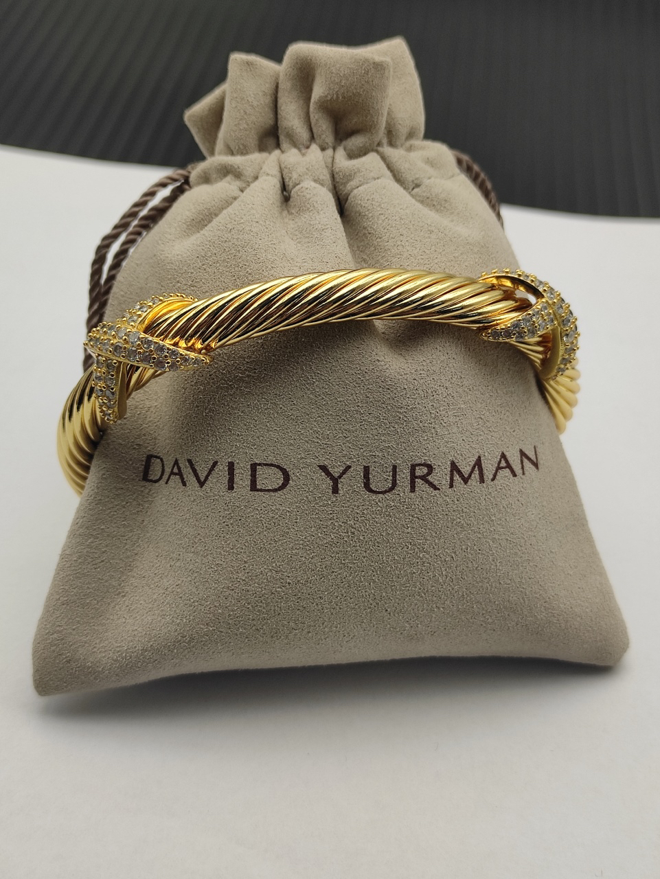 Dathtvid Yurthtman  Cable Cuff Bracelet,7mm