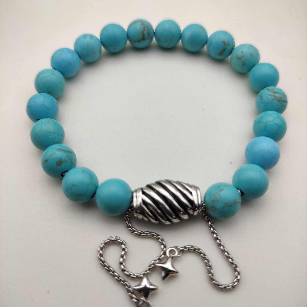 8MM Stretch Rock Crystal Bracelet