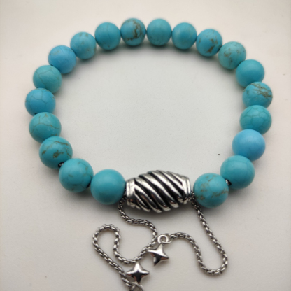 8MM Stretch Rock Crystal Bracelet
