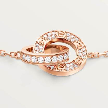 LOVE BRACELET, DIAMOND-PAVED 18K ROSE GOLD