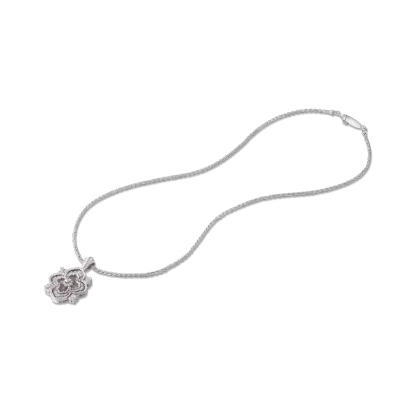 OPERA TULLE WHITE GOLD AND DIAMONDS PREMIUM PENDANT