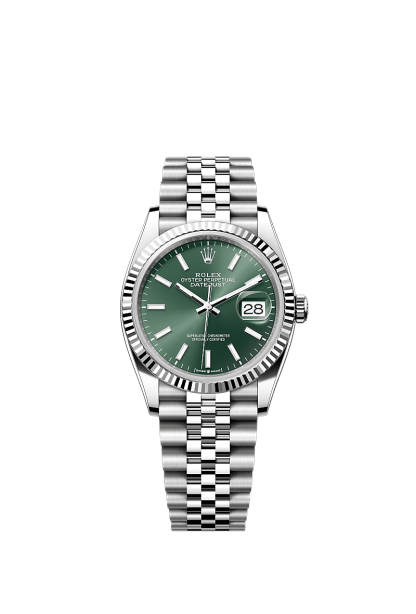 Oyster, 36 mm, Oystersteel and white gold  Reference 126234