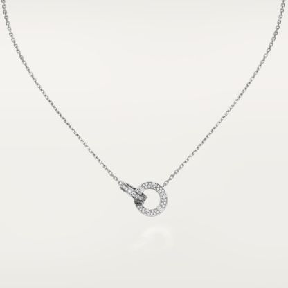 LOVE NECKLACE, DIAMOND-PAVED