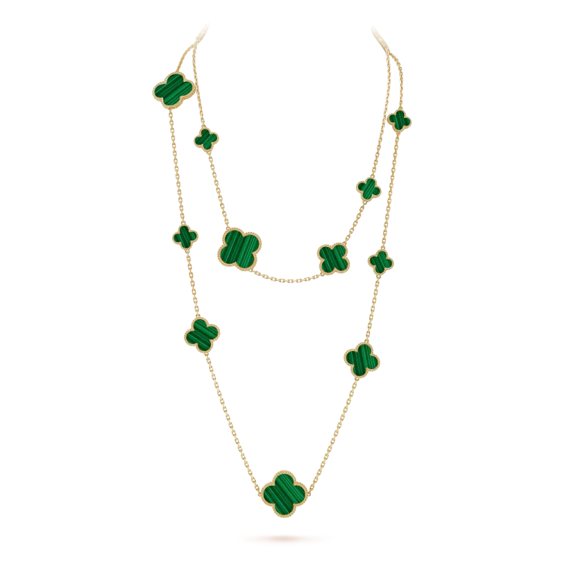 Magic Alhambra long necklace, 16 motifs