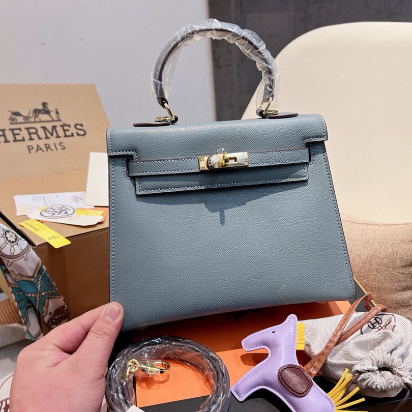 Kelly 25 Sellier Bag Gold Epsom Leather with Gold Hardware