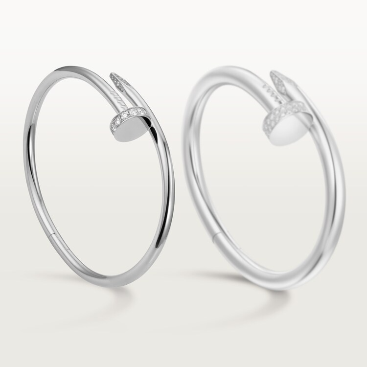 PANTHERE DE CARthtTIER WATCH SMALL MODEL & JUSTE UN CLOU BRACELET, CLASSIC MODEL, DIAMONDS