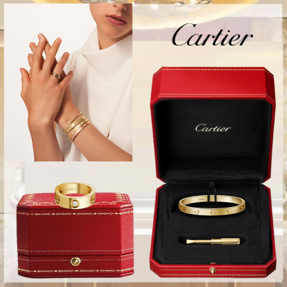 LOVE BRACELET, CLASSIC MODEL, BRUSHED & LOVE RING, CLASSIC MODEL, 3 DIAMONDS