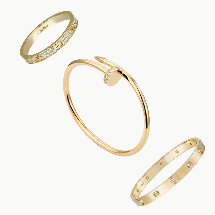 3‑Piece Set Yellow Gold Jewelry & Diamonds