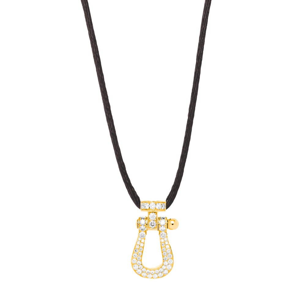 FORCE 10 PENDANT 18K YELLOW GOLD AND DIAMONDS LARGE MODEL
