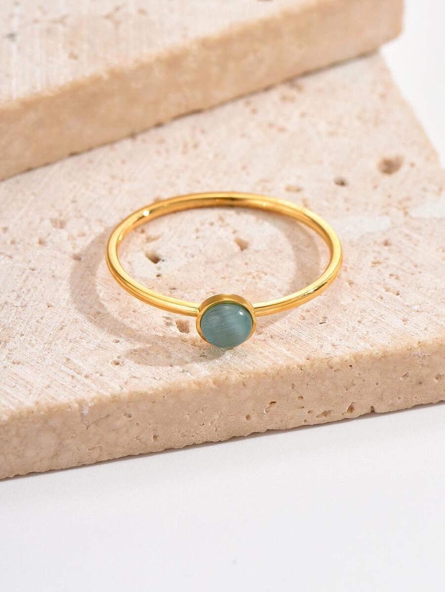 A Simple And Elegant Blue Moonstone Ring