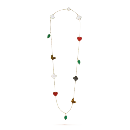 Lucky Alhambra long necklace, 12 motifs