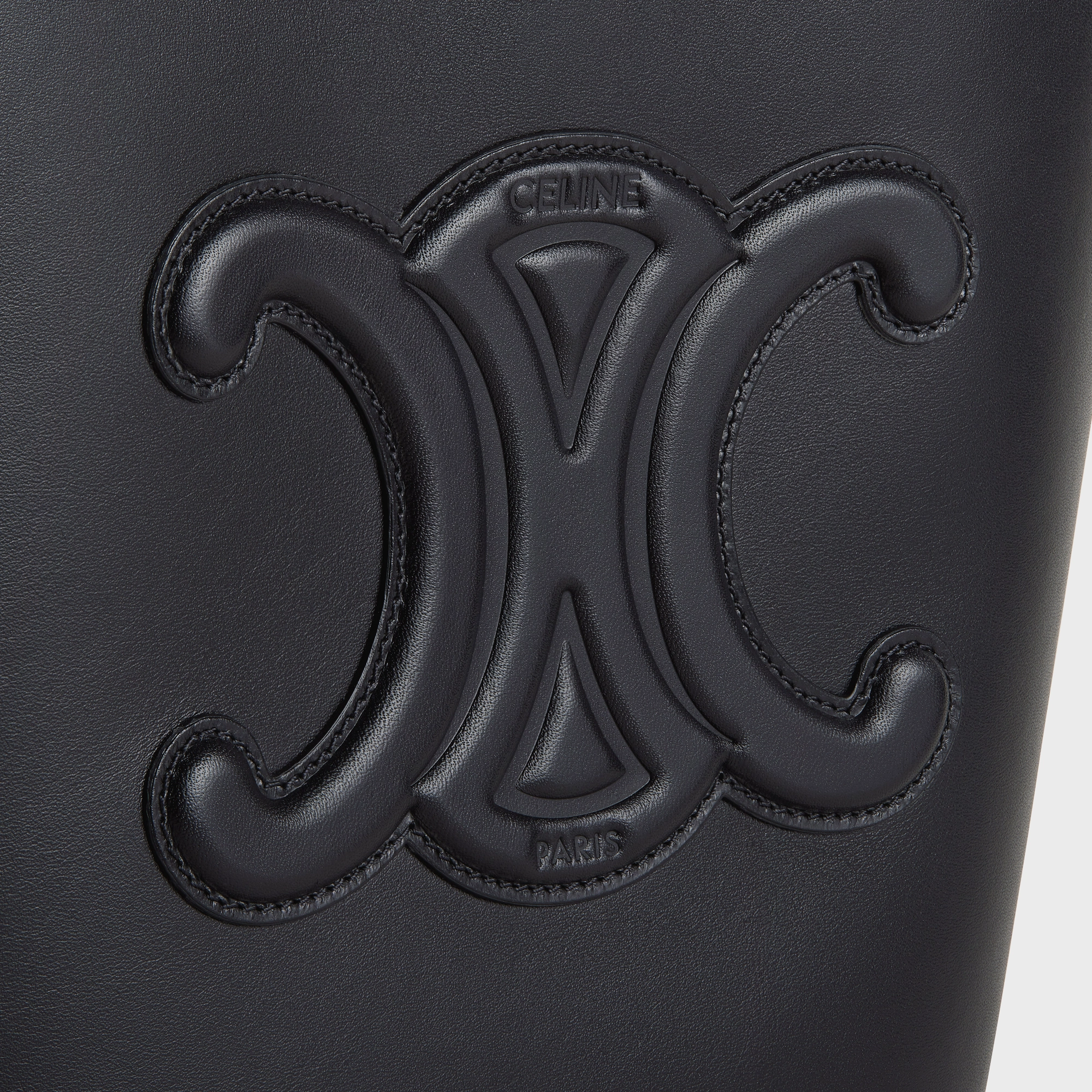 SMALL BUCKET CUIR TRIOMPHE in Smooth Calfskin