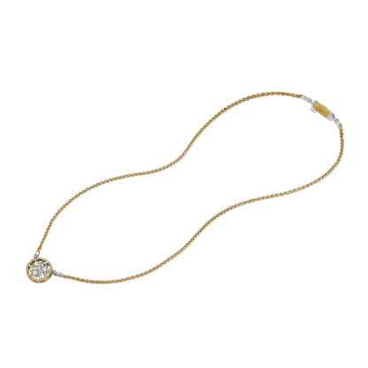 RAMAGE YELLOW AND WHITE GOLD PENDANT