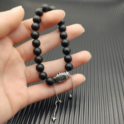 8MM Stretch Rock Crystal Bracelet