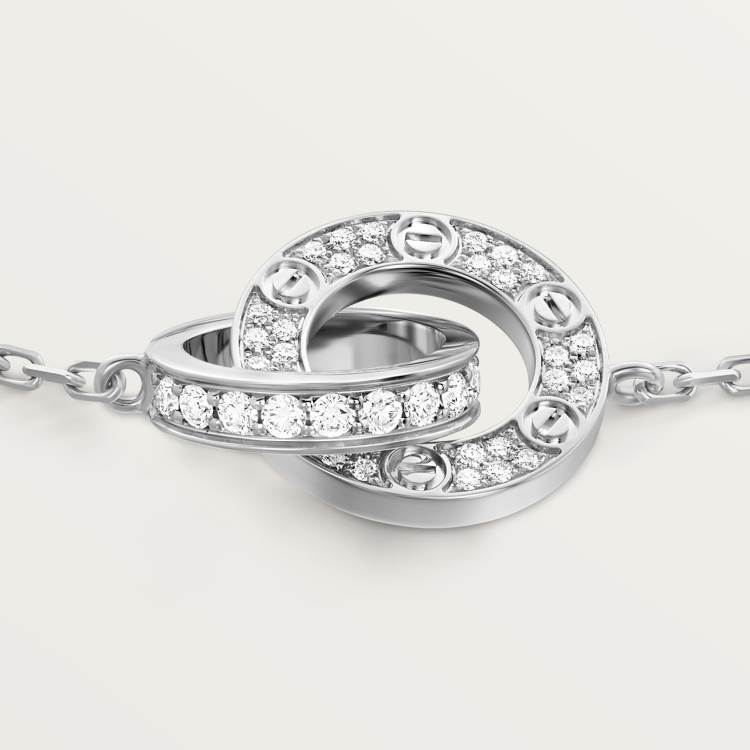 LOVE BRACELET, DIAMOND-PAVED 18K WHITE GOLD
