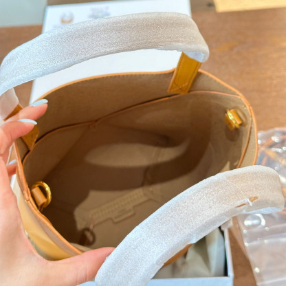 Puzzle Fold tote in shiny calfskin