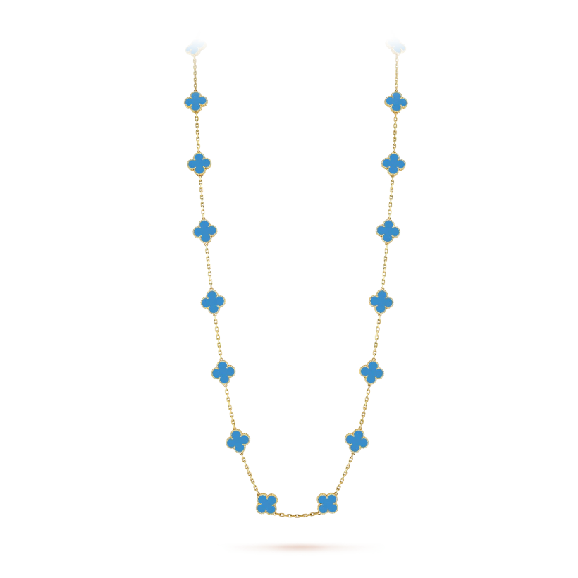 Vintage Alhambra long necklace, 20 motifs