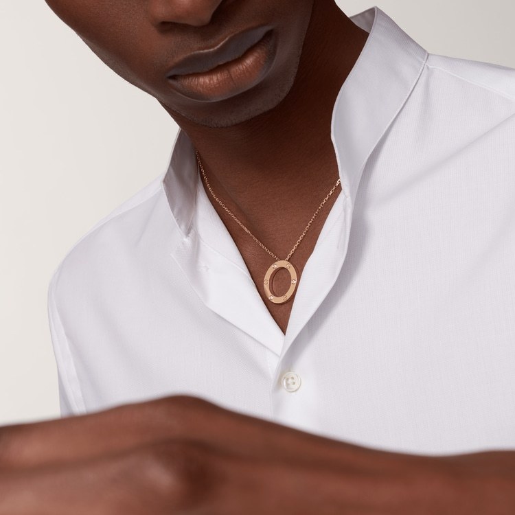 LOVE NECKLACE, 3 DIAMONDS