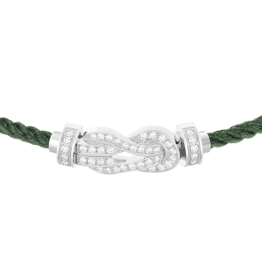 CHANCE INFINIE BRACELET 18K WHITE GOLD AND DIAMONDS MEDIUM MODEL