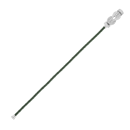 CHANCE INFINIE BRACELET 18K WHITE GOLD AND DIAMONDS MEDIUM MODEL