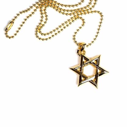 22K GOLD STAR OF DAVID PENDANT