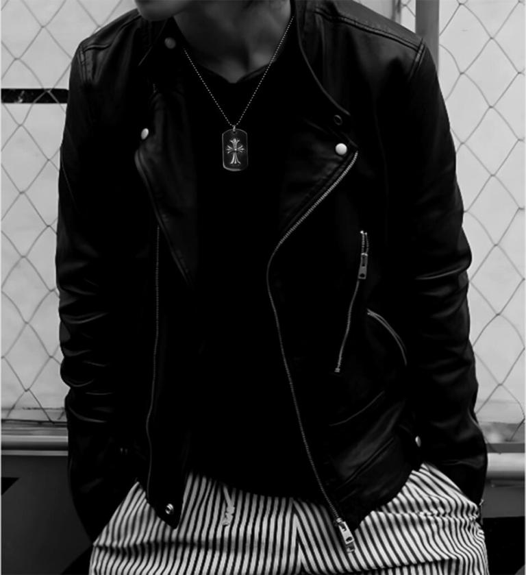 TINY CH CROSS CUTOUT DOG TAG