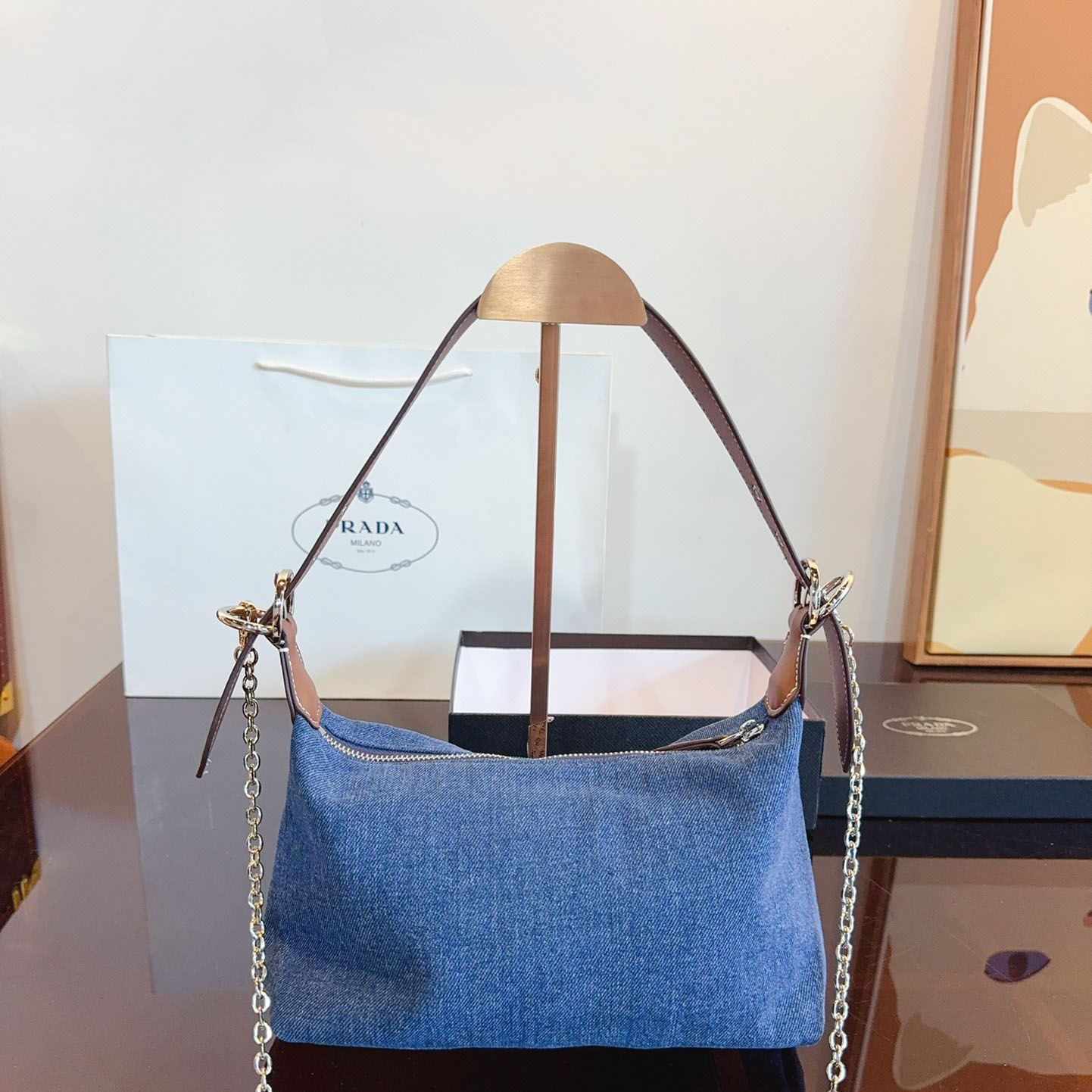 DENIM SHOULDER BAG Z17