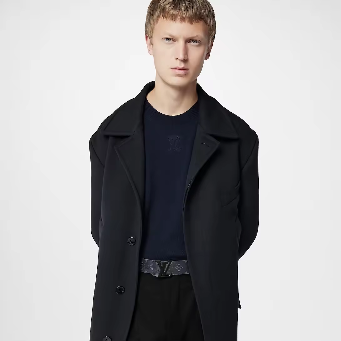 Initiales 40mm Matte Black Belt