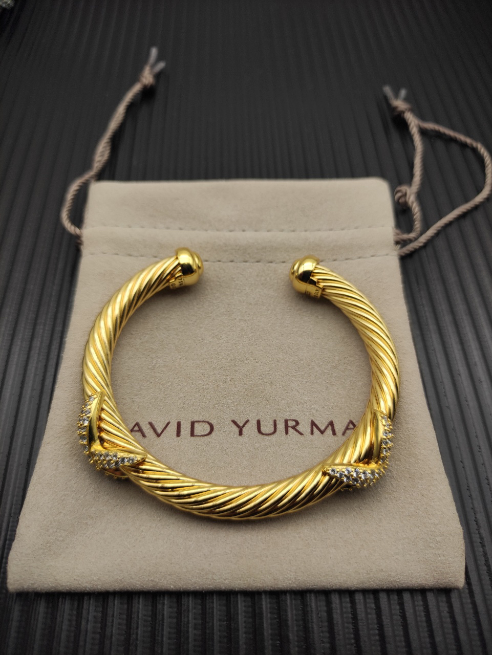 Dathtvid Yurthtman  Cable Cuff Bracelet,7mm