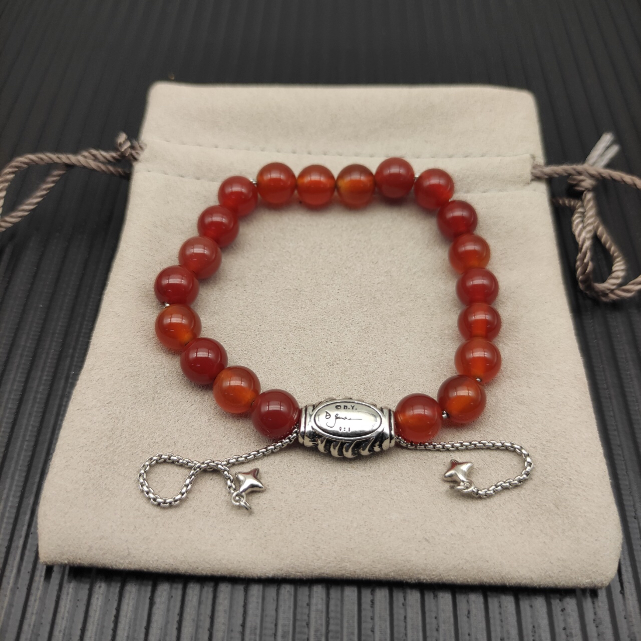 8MM Stretch Rock Crystal Bracelet