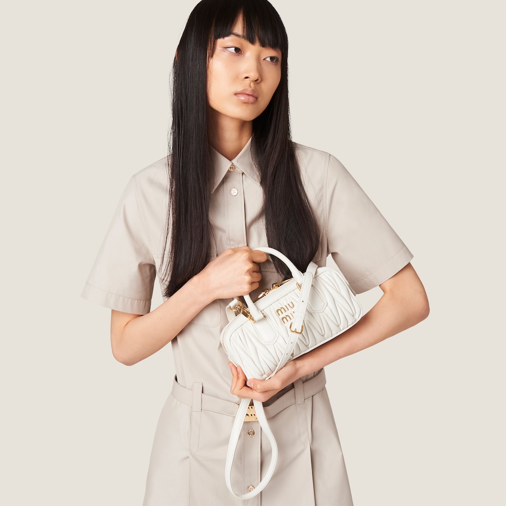 Arcadie matelassé nappa leather bag