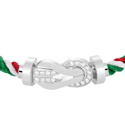 CHANCE INFINIE BRACELET 18K WHITE GOLD AND DIAMONDS LARGE MODEL