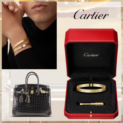 LOVE BRACELET CLASSIC MODEL & HERthtMES BIRKIN 25 BAG