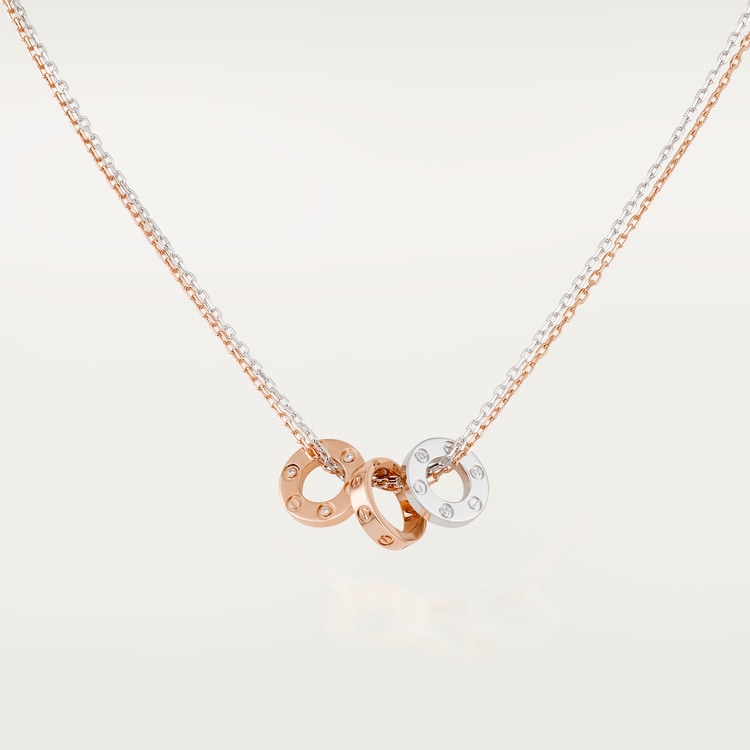 LOVE NECKLACE, 6 DIAMONDS