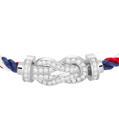 CHANCE INFINIE BRACELET 18K WHITE GOLD AND DIAMONDS LARGE MODEL