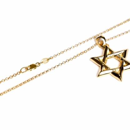 22K GOLD STAR OF DAVID PENDANT