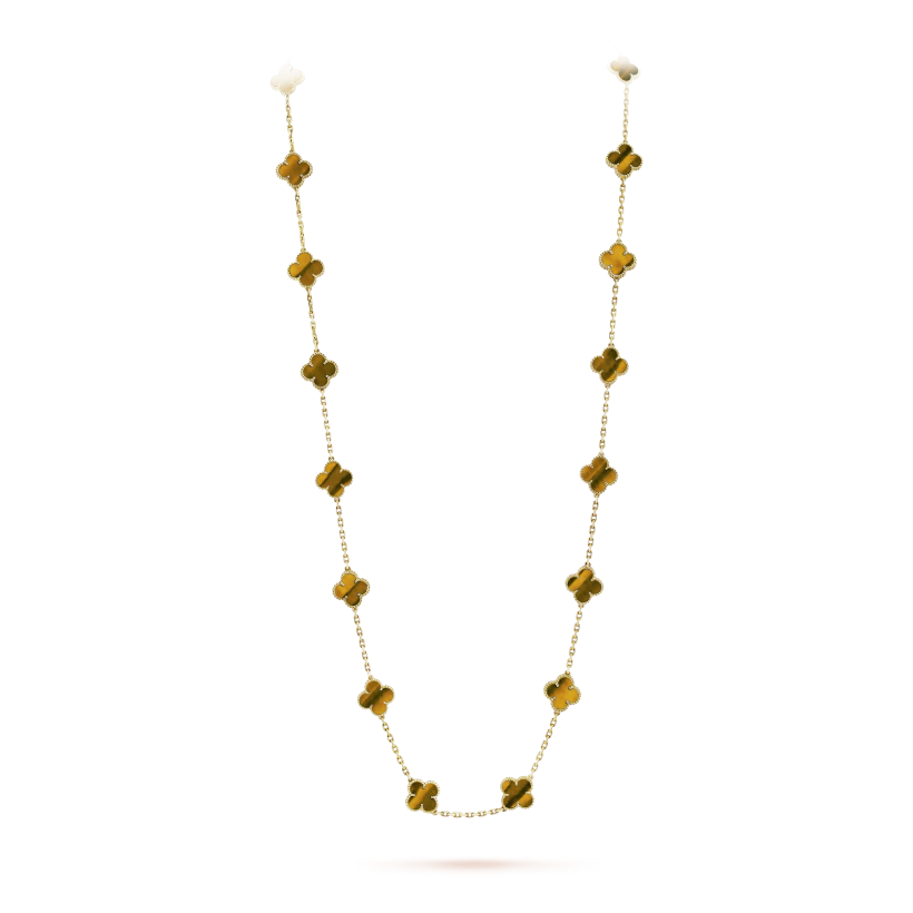 Vintage Alhambra long necklace, 20 motifs