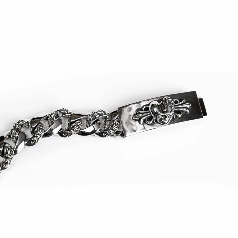 HEART INSIGNIA ID FANCY CHAIN BRACELET