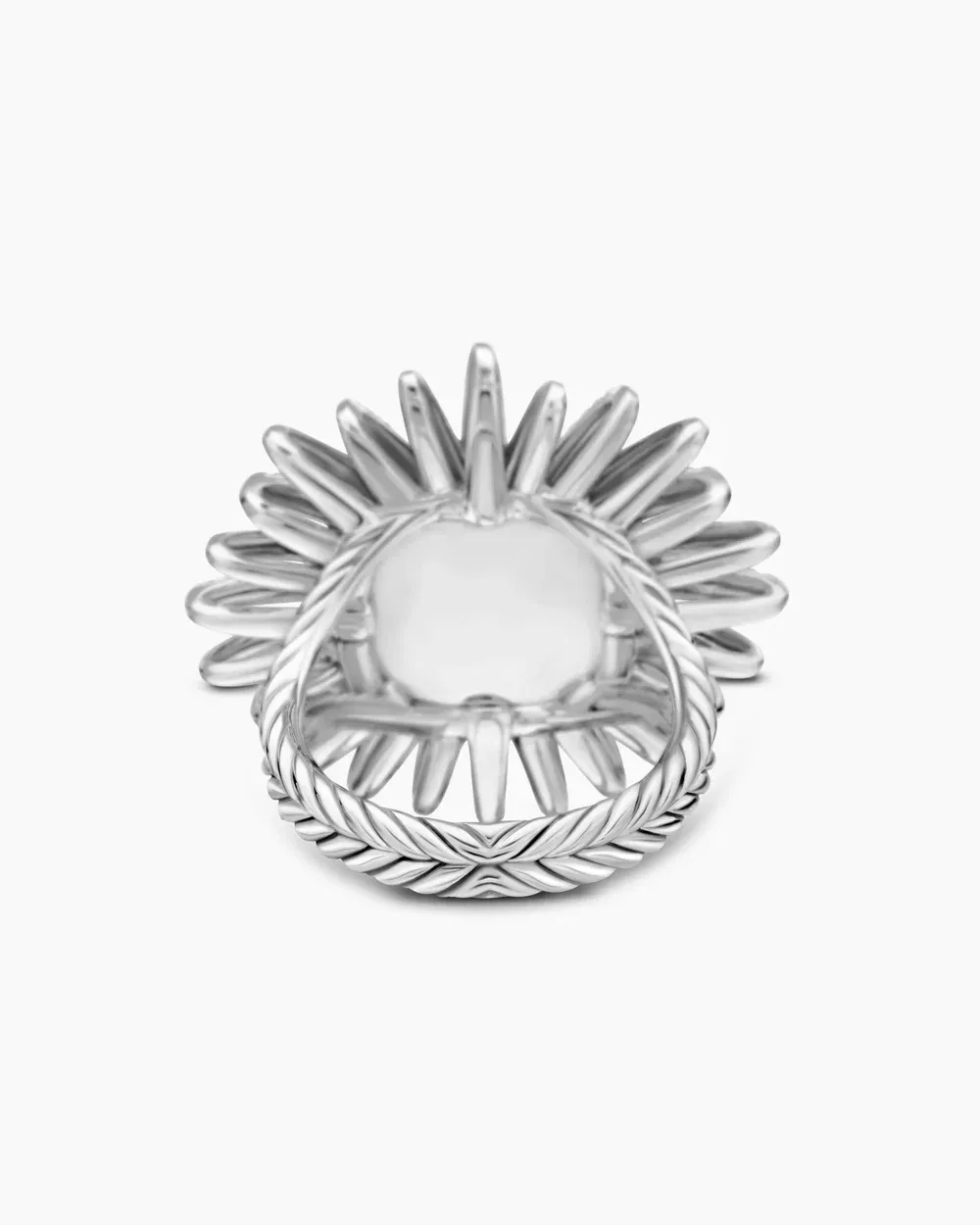 Starburst Ring Sterling Silver with Diamonds