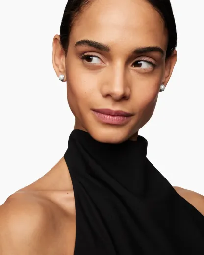 Petite Chatelaine® Stud Earrings Sterling Silver with Pearls