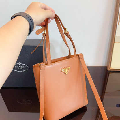 Saffiano Leather Prada Panier Bag