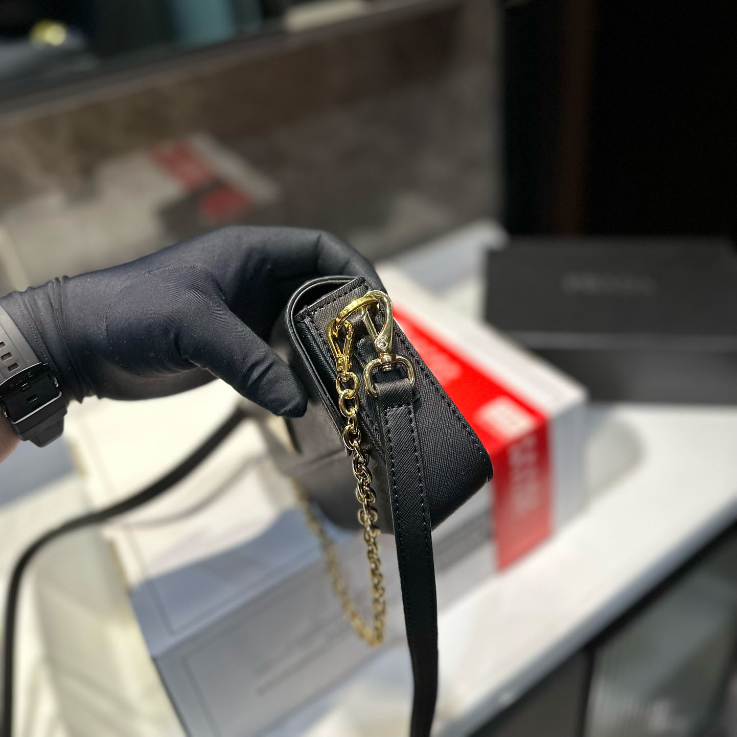 Emblème Saffiano shoulder bag