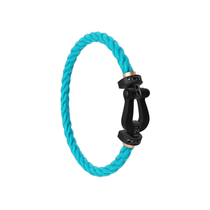 FORCE 10 BRACELET BLACK TITANIUM AND BLACK DIAMONDS LARGE MODEL